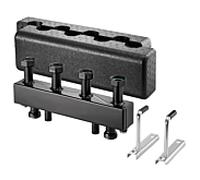 Oventrop barre de distribution 1351582 pour 2 circuits de chauffage DN 25, DN 25, acier, avec isolation