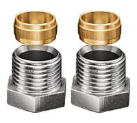 Oventrop Raccord à compression OV 1/2x15mm, double pour tube capillaire Quantité:1