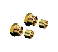 Oventrop Jeu de 2 prises en laiton 6 mm
