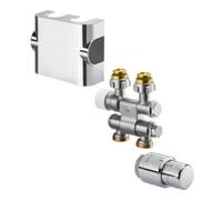 Oventrop Kits de raccordement OV pour radiateurs de salle de bains Multiblock TF/Uni SH/swivel/changable Quantité:1