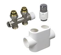 Buderus T/Uni-SH Bloc de robinet, avec tête thermostatique, 7747403854,