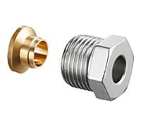 Oventrop Ofix CEP raccord à compression 1027158 laiton nickelé, G 3 / 4x22 mm, pour IG