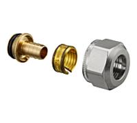 Oventrop Ofix K raccord à compression 1016823 laiton, 14x2mm, écrou-union nickelé