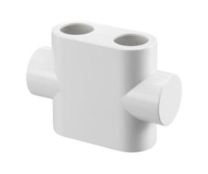 Oventrop OV Couvercle design pour passage en T Multiblock, blanc Quantité:1