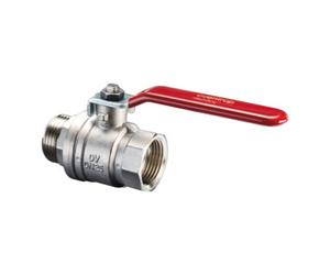 Oventrop OV Robinet à boisseau sphérique Optibal DN 15 1/2, i/a, nickelé Quantité:1