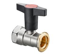 Oventrop OV Robinet à boisseau sphérique pour pompe Optibal P o Robinet d'arrêt MS DN 32 Rp 1 1/4xG 2 Quantité:1