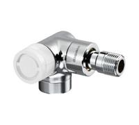 Oventrop OV Vanne thermostatique E 1/2 coin gauche blanc laqué époxy blanc Quantité:1