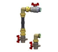 Oventrop Oventrop Jeu de raccordement compteur thermique Multidis SFQ angle, avec robinet à boisseau sphérique DN 25 Quantité:1