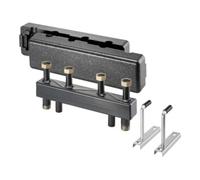 Oventrop Poutre de distribution Oventrop Regumat DN20 pour 2 circuits de chauffage, en acier Quantité:1