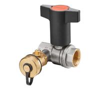 Oventrop Robinet à boisseau sphérique avec robinet de purge DN 25 1 pouce Quantité:1
