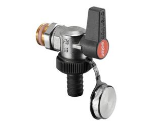 Oventrop Robinet à boisseau sphérique KFE Oventrop Optiflex pour Solar DN 15 équerre, nickelé Quantité:1