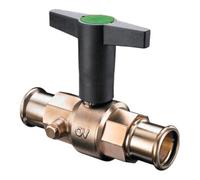 Oventrop Robinet à boisseau sphérique OV Optibal avec poignée à bascule des deux côtés Raccord à sertir DN 25 d= 28mm Quantité:1