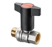 Oventrop Robinet à boisseau sphérique OV Optibal, poignée à bascule DN50, 2 AGxIG, PN16, laiton Quantité:1