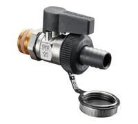Oventrop Robinet à boisseau sphérique OVOptiflex,DN10,3/8AG avec raccord de tuyau et fermeture, laiton,vern. Quantité:1