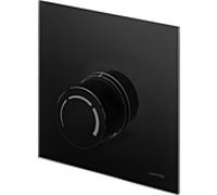 Oventrop Oventrop Couvercle Unibox RTL verre véritable noir, avec thermostat Quantité:1
