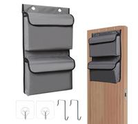 Over Door Storage Organizer - Hooks, Lightweight Durable Build, Easy Assembly, Space Saving Vertical Design | Home Organization, Closet Storage, Kitchen Pantry, Laundry Room, Bathroom Essen