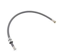 Overhil1s F1/2 M15*1 Tuyau d'eau Flexible Tressé en Nylon for Tuyau Robinet Extractible Cuisine Tube Rotation Noir Gris Tuyau Robinet Plomberie Tuyau Robinet Extractible (Color : Gris, Size : 60cm)