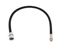 Overhil1s F1/2 M15*1 Tuyau d'eau Flexible Tressé en Nylon for Tuyau Robinet Extractible Cuisine Tube Rotation Noir Gris Tuyau Robinet Plomberie Tuyau Robinet Extractible (Color : Noir, Size : 60cm)