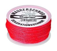 Overmann Overmann Corde de maçon L.100 m, Ø 2,0 mm PE rouge, résistance à la traction 35 kg Quantité:1