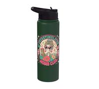 Overstimulated Moms Club Funny Mother's Day Skeleton Mom Stainless Steel Insulated Water Bottle