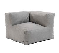 Oviala Fauteuil d'angle pour canapé modulable Gris - Mixi