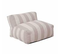 Fauteuil de jardin rayé pour canapé modulable beige - Oviala Mixi