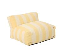 Oviala Fauteuil de Jardin rayé pour canapé modulable Jaune Clair - Mixi