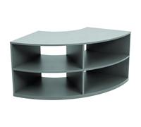Oviala Meuble TV d'angle 120X59 cm Vert foncé