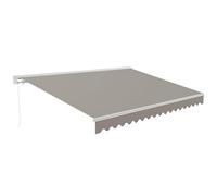 Oviala Store banne Semi-intégral 2,5 x 2 m en Aluminium Beige