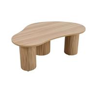 Oviala Table Basse en MDF décor mélaminé Beige