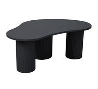 Table basse en MDF décor mélaminé noir Maeve - Oviala