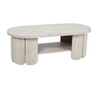 Table basse en MDF effet bois blanc Molly - Oviala