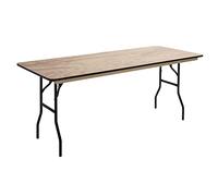 Oviala Table Pliante en Bois 200cm 10 Places