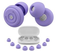 OVIANOR Bouchon d'Oreille pour Dormir, 35 dB Anti-Bruit, 4 Tailles XS/S/M/L | Boule Quies Sommeil en Silicone Réutilisables avec Isolation Acoustique Double Couche, Ergonomiques, pour Dormir sur le Côté
