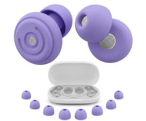 OVIANOR Bouchon d'Oreille pour Dormir, 35 dB Anti-Bruit, 4 Tailles XS/S/M/L | Boule Quies Sommeil en Silicone Réutilisables avec Isolation Acoustique Double Couche, Ergonomiques, pour Dormir sur le Côté