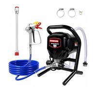OVIIEVEK Pulvérisateur de peinture sans air de 750 W, pistolet à peinture électrique haute pression 3300 PSI avec tige d'extension, outil de peinture professionnel pour murs intérieurs/extérieurs