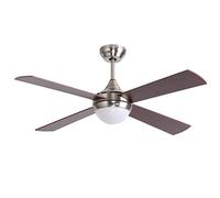 Ovlaim 122cm Ventilateur de plafond moderne silencieux avec moteur DC | et lumières Télécommande, Ventilateur de plafond intérieur marron pour chambre à coucher et salon