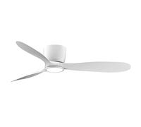 Ovlaim Ventilateur de Plafond Encastré 132cm Blanc Moderne - Avec Lumière | et Télécommande - Moteur DC Silencieux 3 Pales - Haut Flux d'Air pour Chambre et Séjour
