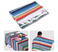 OVNSHVN Couverture Mexicaine Sarape Tapis de Pique-Nique Nappe Hot Rod pour FêTe et Yoga, 120X180Cm
