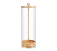OVNSHVN Distributeur de Pailles pour Comptoir - Distributeur de Pailles avec Couvercle en Bambou pour Pailles Standard, Organisateur de Pailles