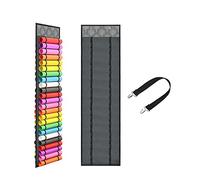 OVNSHVN Porte-Rouleau en Vinyle avec 48 Compartiments, Organisateur de Rangement en Rouleau de Vinyle, Organisateurs Muraux de Salle D'Artisanat et Rangement, Arbre Gris