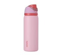 Owala FreeSip gourde isotherme en inox avec paille et couvercle, 945 ml - sans BPA, garde frais pendant 24 heures pour le sport et les voyages, Angle Food Cake