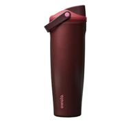 Owala FreeSip Sway isolierte Edelstahl-Wasserflasche mit 2-in-1-Trinköffnung, 1185ml, integriertem Trinkhalm und Bügelgriff, für Reisen, Schule und Sport, BPA-frei, auslaufsicher, Black Cherry