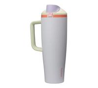 Owala FreeSip Tumbler, gobelet isotherme en acier inoxydable avec paille intégrée et poignée latérale, 1185ml, pour les voyages, le travail, l’école et le sport, sans BPA, Beach House