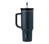 Owala Stainless Steel Insulated Travel Tumbler, 1.18 l - Mug Isotherme en Inox avec Paille et Couvercle, 1.18 l - sans BPA, Conserve le Froids ou la Chaleur Pendant Une Longue Durée, Foggy Tide