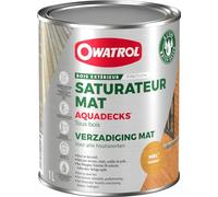 OWATROL AQUADECKS Saturateur Mat à l'Eau pour Protection Bois Exotiques Extérieurs Teck Ipé Bangkiraï Acacia Maçaranduba Saturateur