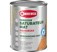 OWATROL - AQUADECKS - Saturateur Mat Bois Extérieur - Teinte Padouk- 5L | Saturateur bois pour terrasses et bardages - Protège contre les UV et l'humidité - Finition mate naturelle et séchage rapide