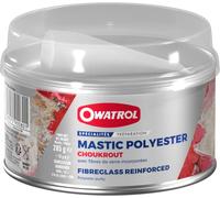 OWATROL - CHOUKROUT - Mastic Polyester avec Fibres de Verre - 300g | Soudure à froid aluminium et métal - Répare trous et fissures, haute résistance mécanique - Recouvrable par toute peinture