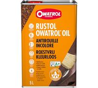 OWATROL - RUSTOL - Antirouille Incolore - Stop Rouille Pénétrant Surfaces Métalliques Plastiques Verre Bois - Apprêt et Sous-Couche - Vernis Antirouille Multi-Surfaces - 5 L