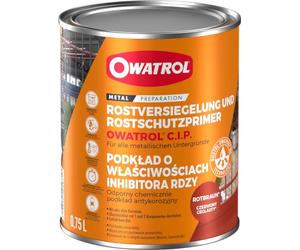 OWATROL Rustol C.I.P Apprêt antirouille 0,75 L | Scellement antirouille : protège durablement le métal contre la corrosion et les nouveaux dépôts de rouille